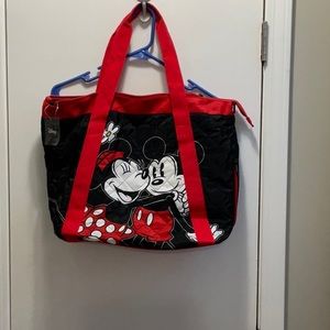 Disney Mickey Mouse and Minnie Mouse Bioworld tote Travel Bag NWT